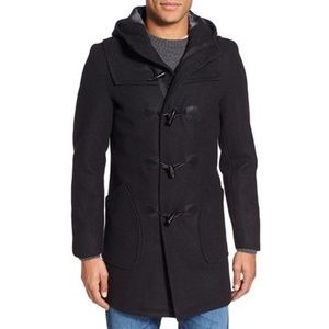 Schott NYC Satin Lined Wool Duffle Coat